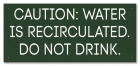 Caution: Water is Recirculated... - California Code