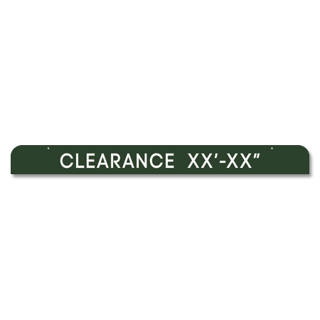 Clearance Sign w/Height Indicator