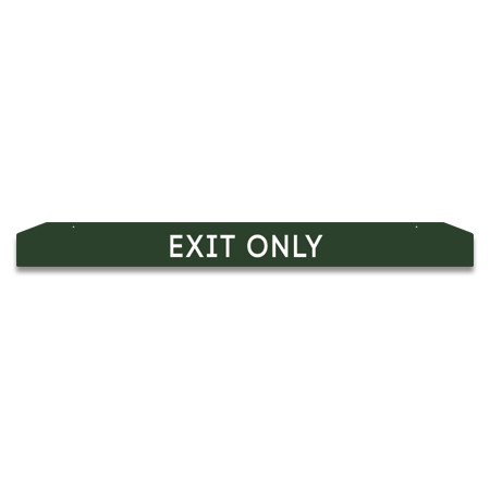 Exit Only Clearance Sign