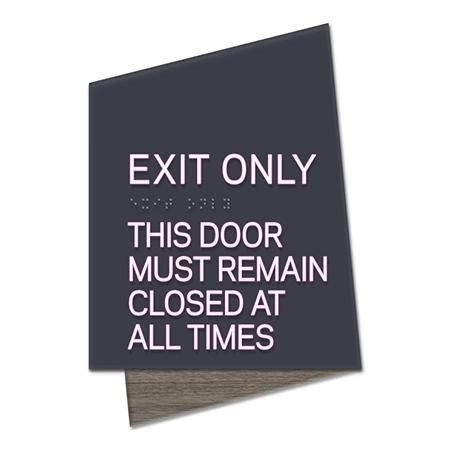 Exit Only Sign