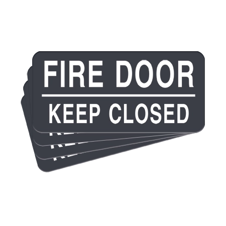 Fire Door - Keep Closed Label - 4 Pack
