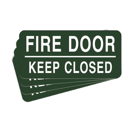 Fire Door - Keep Closed Label - 4 Pack