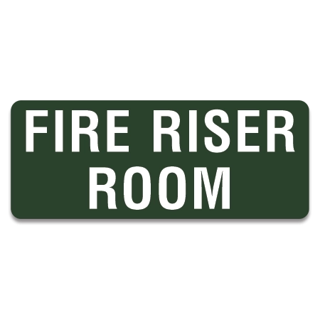 Fire Riser Room Label