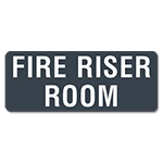 Fire Riser Room Label
