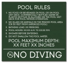 Florida Pool Rules Sign