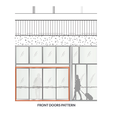 Front Door Glass Distraction Graphic