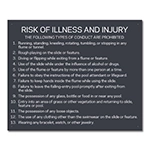 Georgia Water Slide Risk of Illness and Injury Sign
