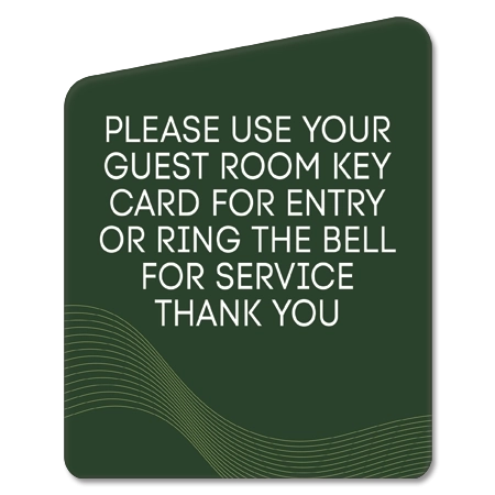 Guest Room Key Card Sign
