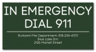 In Emergency Dial 911 (Facility Name) - California Code