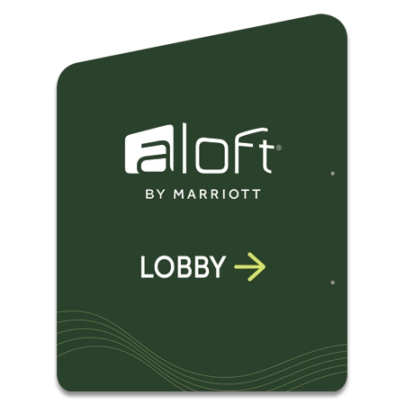 Lobby Direction Parking Sign