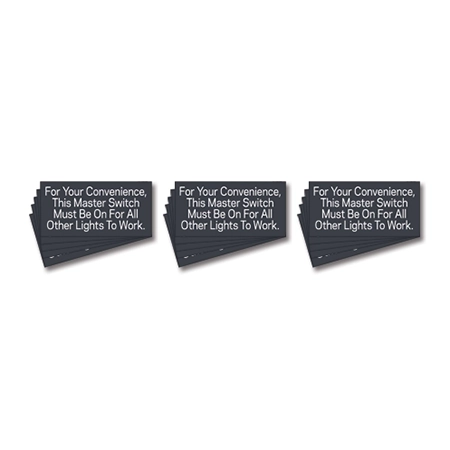 Master Switch Sign - 15 Pack