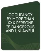 Maximum Occupancy Sign