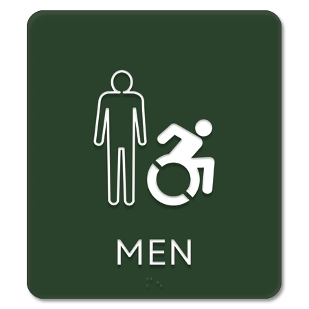 Men Sign w/Male & Dynamic ISA Symbols (Back of House)