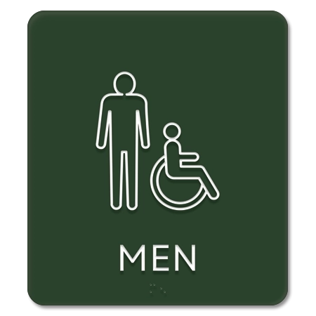 Men Sign w/Male & ISA Symbols (Back of House)