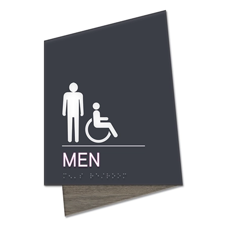 Men Sign w/Male & ISA Symbols