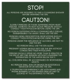 Mobile County, Alabama Spa Rules Sign