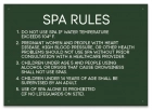 Montgomery County, Alabama Spa Rules Sign