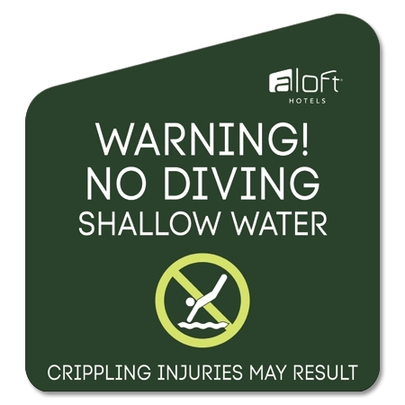 No Diving Sign
