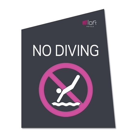 No Diving Sign