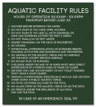 Oregon Pool Rules Sign