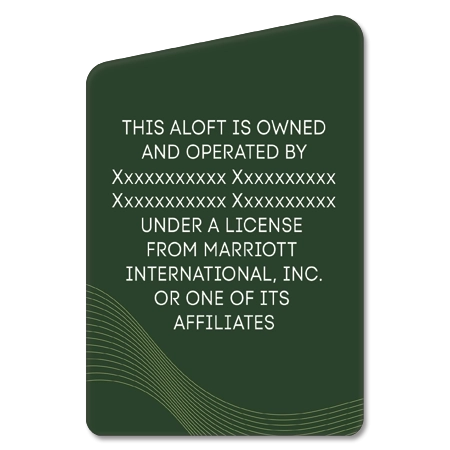 Owner/Operator Plaque