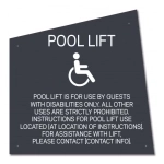 Pool Lift Rules w/ISA Symbol - Large