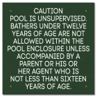 Province Pool Rules Sign - Ontario Compliant: Canada