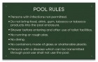 South Dakota Pool Rules Sign