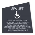 Spa Lift Rules w/ISA Symbol - Large