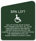 Spa Lift Rules w/ISA Symbol