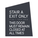 Stairs/Exit Only Sign - Back of the House