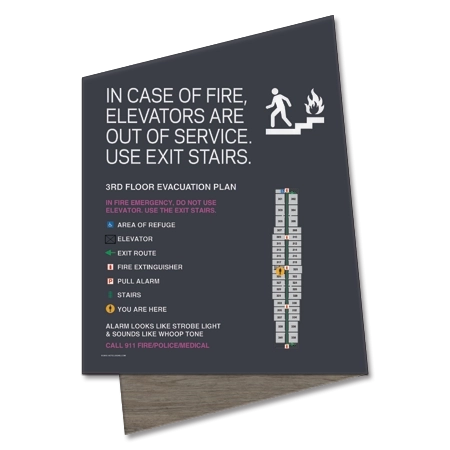 Standard Elevator Evacuation Plans - CA Compliant