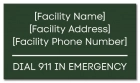 State Pool Sign - Emergency Sign