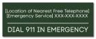 State Pool Sign - In Emergency Dial 911- Minnesota Compliant