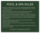 State Pool Sign - Pool and Spa Rules - Wyoming Compliant