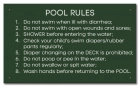 State Pool Sign - Pool Rules - Mississippi
