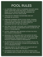 State Pool Sign - Pool Rules - Nevada Compliant