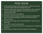 State Pool Sign - Pool Rules - OK Compliant