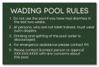 State Pool Sign - Pool Rules - Oregon Compliant