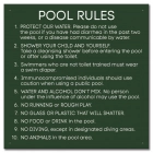 State Pool Sign - Pool Rules - Oregon Compliant