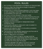 State Pool Sign - Pool Rules - WA Compliant