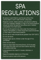 State Pool Sign - Spa Regulations - Nebraska Compliant
