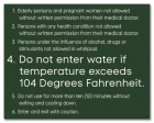 State Pool Sign - Spa Rules - Atlanta, Georgia Compliant