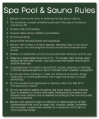 State Pool Sign - Spa Rules - DC Compliant