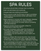 State Pool Sign - Spa Rules - Delaware Compliant
