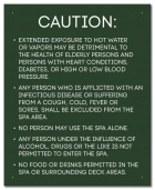 State Pool Sign - Spa Rules - Nevada Compliant