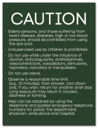 State Pool Sign - Spa Rules - New York Compliant