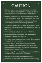 State Pool Sign - Spa Rules - Utah Compliant