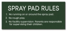 State Pool Sign - Spray Pad Rules - Iowa Compliant