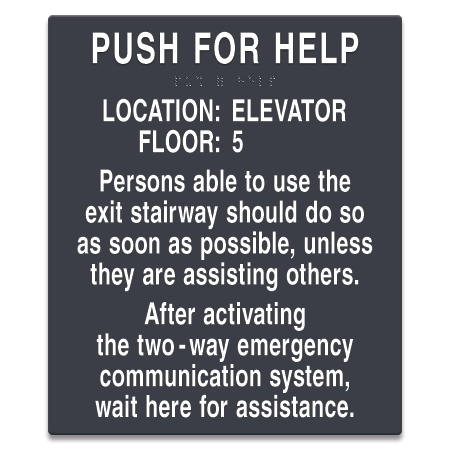 Two-Way Communication Information Sign